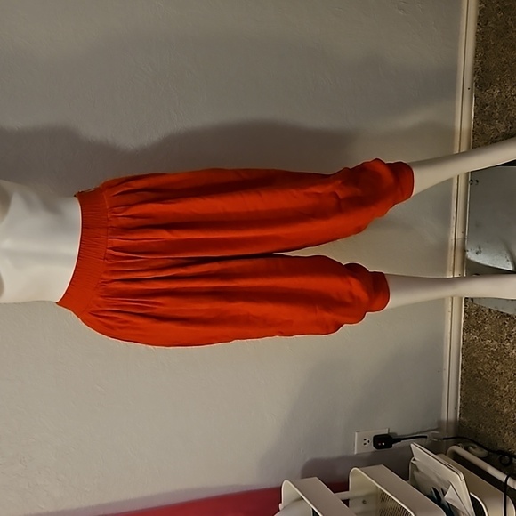 VTG CACHE 1980s Linen Harem Style Cropped High Waist Baddie Pants - Picture 3 of 8